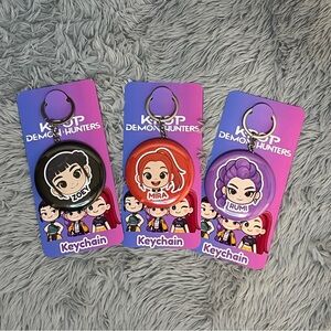 Set of 3 Kpop Demon Hunters 2.25” Keychain